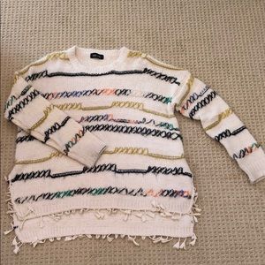 oversized stitched fab’rik sweater
